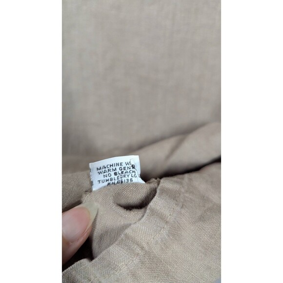 Bryn Walker Women Top Large 100% Linen Tunic Button Up Minimalist Lagenlook - Picture 11 of 14